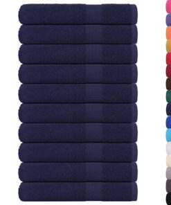 vidaXL Saunahanddoeken FROGN 10 st 80x200 cm 360 g/m² marineblauw