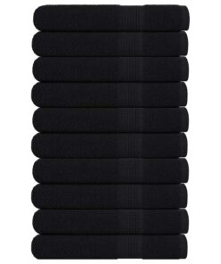 vidaXL Saunahanddoeken FROGN 10 st 80x200 cm 360 g/m² zwart