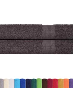 vidaXL Saunahanddoeken FROGN 2 st 80x200 cm 360 g/m² antraciet