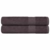 vidaXL Saunahanddoeken FROGN 2 st 80x200 cm 360 g/m² antraciet