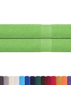 vidaXL Saunahanddoeken FROGN 2 st 80x200 cm 360 g/m² appelgroen