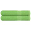 vidaXL Saunahanddoeken FROGN 2 st 80x200 cm 360 g/m² appelgroen