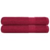 vidaXL Saunahanddoeken FROGN 2 st 80x200 cm 360 g/m² bordeaux