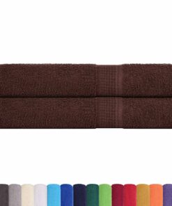 vidaXL Saunahanddoeken FROGN 2 st 80x200 cm 360 g/m² bruin