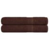 vidaXL Saunahanddoeken FROGN 2 st 80x200 cm 360 g/m² bruin
