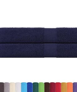 vidaXL Saunahanddoeken FROGN 2 st 80x200 cm 360 g/m² marineblauw