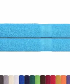 vidaXL Saunahanddoeken FROGN 2 st 80x200 cm 360 g/m² turquoise