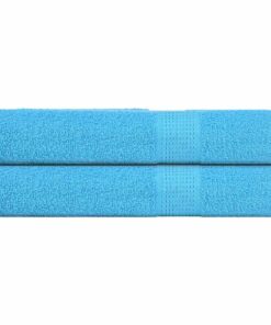 vidaXL Saunahanddoeken FROGN 2 st 80x200 cm 360 g/m² turquoise