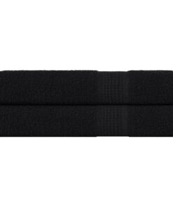 vidaXL Saunahanddoeken FROGN 2 st 80x200 cm 360 g/m² zwart