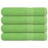 vidaXL Saunahanddoeken FROGN 4 st 80x200 cm 360 g/m² appelgroen