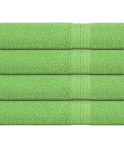 vidaXL Saunahanddoeken FROGN 4 st 80x200 cm 360 g/m² appelgroen