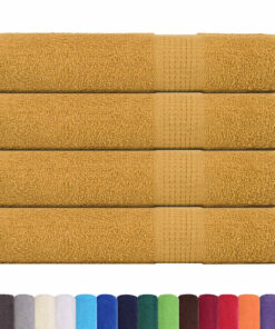 vidaXL Saunahanddoeken FROGN 4 st 80x200 cm 360 g/m² goud