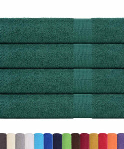 vidaXL Saunahanddoeken FROGN 4 st 80x200 cm 360 g/m² groen