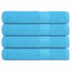 vidaXL Saunahanddoeken FROGN 4 st 80x200 cm 360 g/m² turquoise