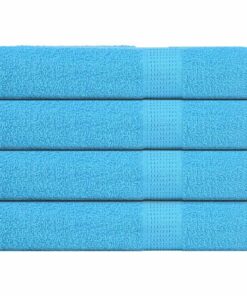vidaXL Saunahanddoeken FROGN 4 st 80x200 cm 360 g/m² turquoise