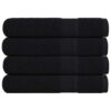 vidaXL Saunahanddoeken FROGN 4 st 80x200 cm 360 g/m² zwart
