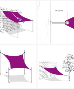 vidaXL Schaduwdoek rechthoekig 3x6 m oxford stof oranje