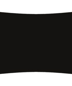 vidaXL Schaduwdoek rechthoekig 6x8 m oxford stof zwart