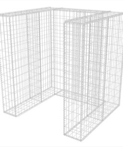 vidaXL Schanskorf enkele vuilnisbak ombouw 110x100x120 cm staal