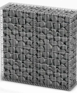 vidaXL Schanskorf met deksels 100x100x30 cm gegalvaniseerd draad