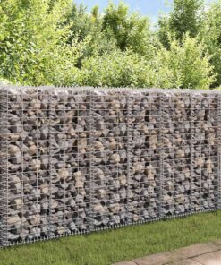 vidaXL Schanskorf met deksels 100x30x30 cm gegalvaniseerd draad