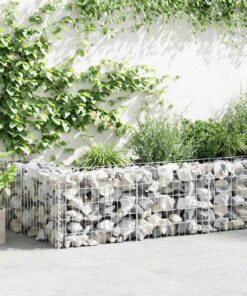 vidaXL Schanskorfmuur 630x30x50 cm gegalvaniseerd staal