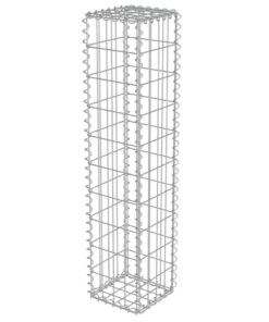 vidaXL Schanskorfmuur met deksels 20x20x100 cm gegalvaniseerd staal