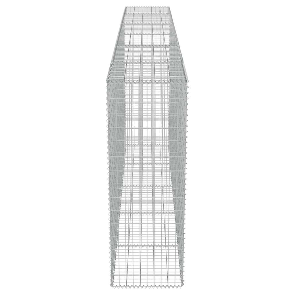 vidaXL Schanskorfmuur met deksels 300x50x150 cm gegalvaniseerd staal - Afbeelding 6