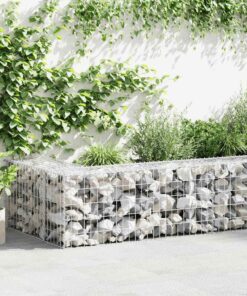 vidaXL Schanskorfmuur met deksels 900x50x50 cm gegalvaniseerd staal