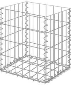 vidaXL Schanskorven 2 st 30x30x40 cm gegalvaniseerd staal