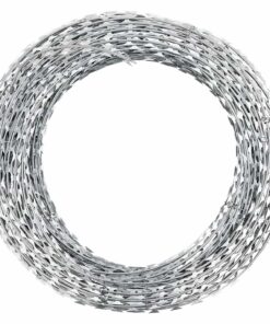 vidaXL Scheermesprikkeldraad concertina gegalvaniseerd staal 100 m