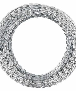 vidaXL Scheermesprikkeldraad concertina gegalvaniseerd staal 60 m