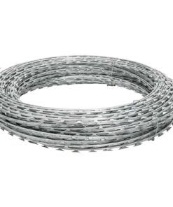 vidaXL Scheermesprikkeldraadt concertina gegalvaniseerd staal 150 m