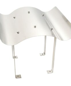 vidaXL Schoorsteenkap roestvrij staal 70 x 70 x 37 cm