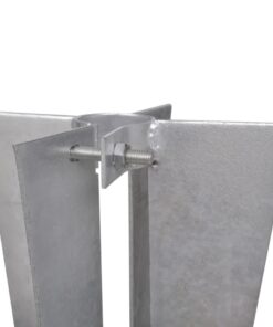 vidaXL Schuttingpaalpinnen 2 st staal