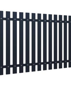 vidaXL Schuttingpaneel antraciet 178x100 cm gepoedercoat staal