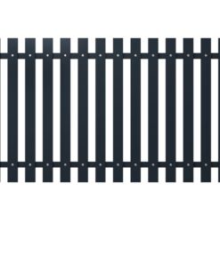 vidaXL Schuttingpaneel antraciet 178x75 cm gepoedercoat staal