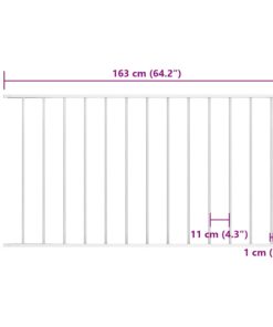 vidaXL Schuttingpaneel gepoedercoat staal 1