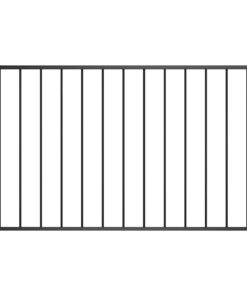 vidaXL Schuttingpaneel gepoedercoat staal 1