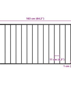 vidaXL Schuttingpaneel gepoedercoat staal 1