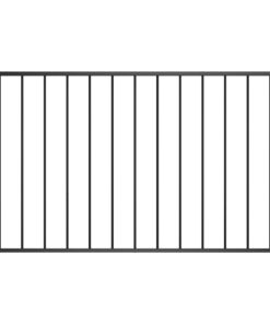 vidaXL Schuttingpaneel gepoedercoat staal 1