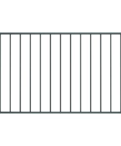 vidaXL Schuttingpaneel gepoedercoat staal 1