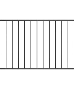 vidaXL Schuttingpaneel gepoedercoat staal 1