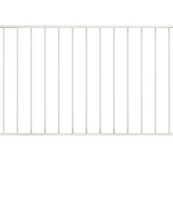 vidaXL Schuttingpaneel met palen gepoedercoat staal 1