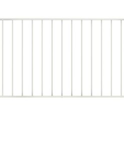 vidaXL Schuttingpaneel met palen gepoedercoat staal 1