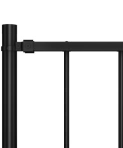 vidaXL Schuttingpaneel met palen gepoedercoat staal 1