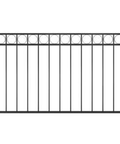 vidaXL Schuttingpaneel staal 1