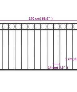vidaXL Schuttingpaneel staal 1