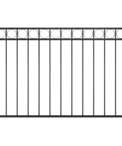 vidaXL Schuttingpaneel staal 1