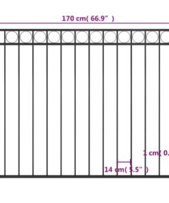 vidaXL Schuttingpaneel staal 1